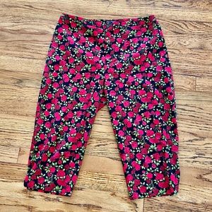 Betsey Johnson Rose Cropped Pants